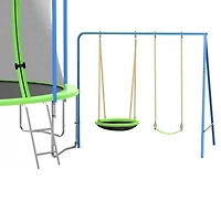 Streamdale Furniture Ultimate Kids' Paradise 14ft Trampoline with Slide, Backboard, & Swing