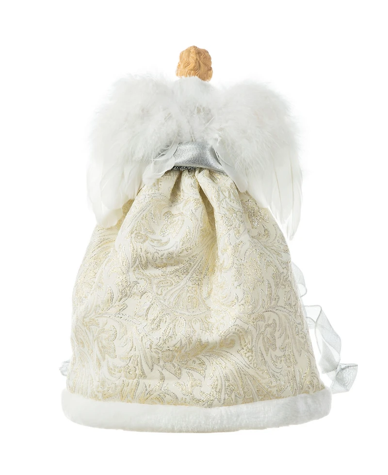 Glitzhome 16 H Polyvinyl chloride Christmas Elegant Angel Tree Top