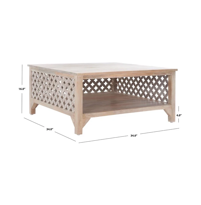 Squall Square 1 Shelf Coffee Table