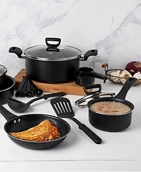 Basic Essentials 32-Pc. Nonstick Aluminum Cookware Set