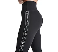 Dkny Sport Women's High-Waist Logo Tape Leggings