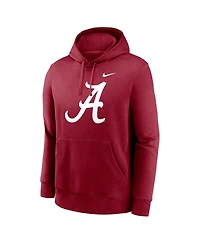 Nike Men's Crimson Alabama Tide Primetime Evergreen Club Fleece Pullover Hoodie