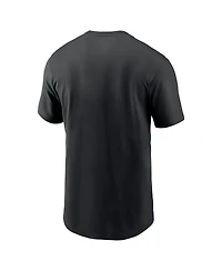 Nike Men's Black Pittsburgh Steelers Primetime Wordmark Essential T-Shirt