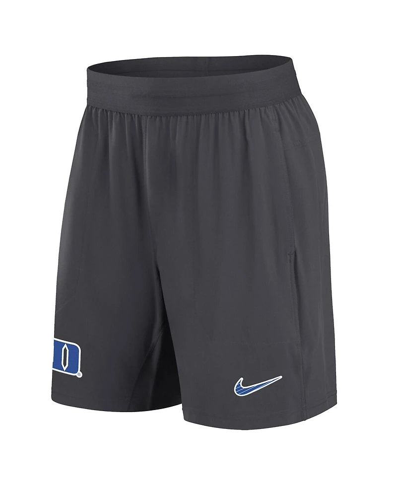 Nike Men's Anthracite Duke Blue Devils 2024 Sideline Performance Shorts