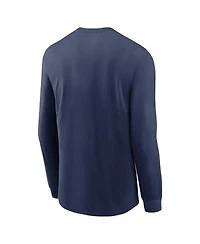 Jordan Men's Navy Michigan Wolverines 2024 Sideline Legend Performance Long Sleeve T-Shirt