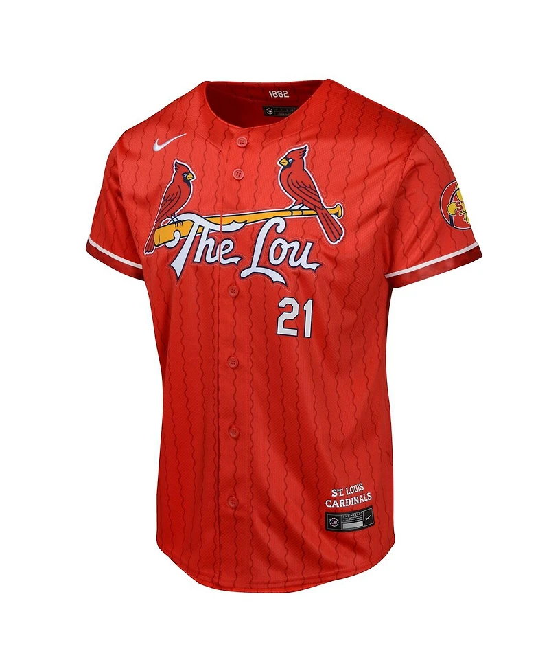 Nike Big Boy's and Girl's Lars Nootbaar Red St. Louis Cardinals 2024 City Connect Limited Player Jersey