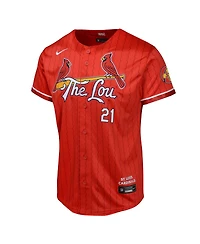 Nike Big Boy's and Girl's Lars Nootbaar Red St. Louis Cardinals 2024 City Connect Limited Player Jersey
