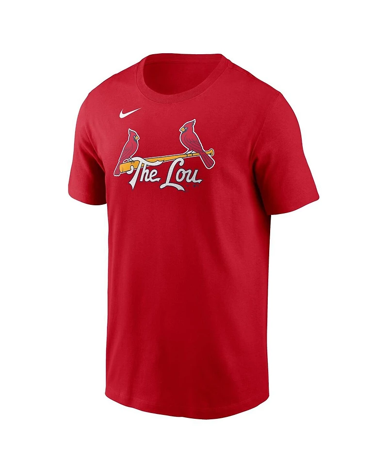 Nike Men's Paul Goldschmidt Red St. Louis Cardinals 2024 City Connect Fuse Name Number T-Shirt