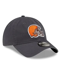 New Era Men's Graphite Cleveland Browns Core Classic Graph 9TWENTY Adjustable Hat