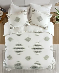 Ink+Ivy Tahli Tufted Chenille 3-Pc. Comforter Set, King/California King