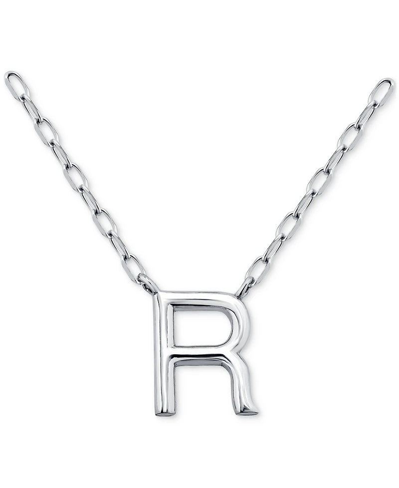Giani Bernini Initial R Pendant Necklace in Sterling Silver, 16" + 2" extender, Created for Macy's