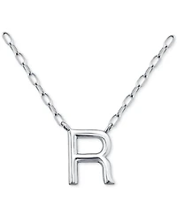 Giani Bernini Initial R Pendant Necklace in Sterling Silver, 16" + 2" extender, Created for Macy's
