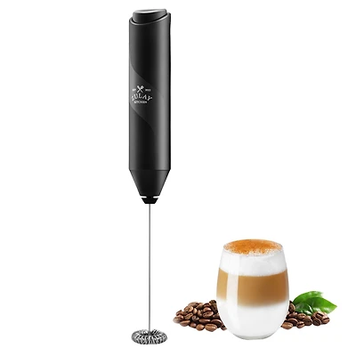 Powerful Handheld Mini FrothMate Milk Frother Stainless Steel