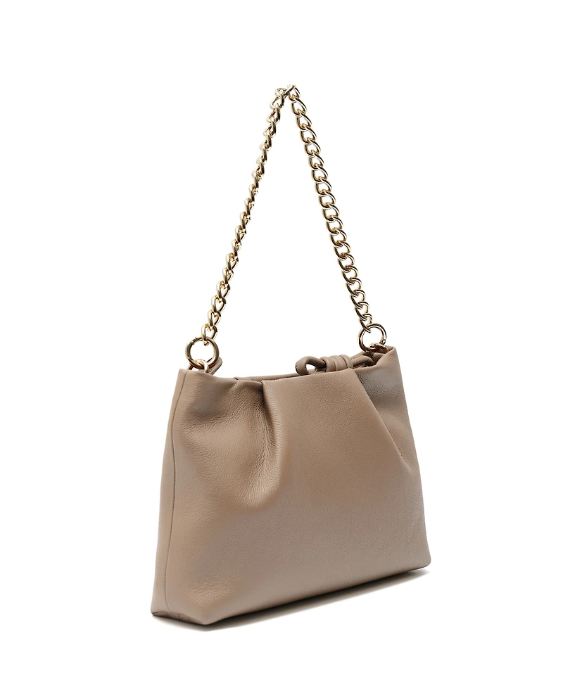Esin Akan Midi Mayfair Leather Clutch Crossbody Bag