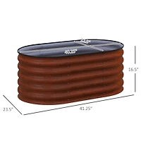 Modular Galvanized Raised Garden Bed Kit with Improved Safety Edging