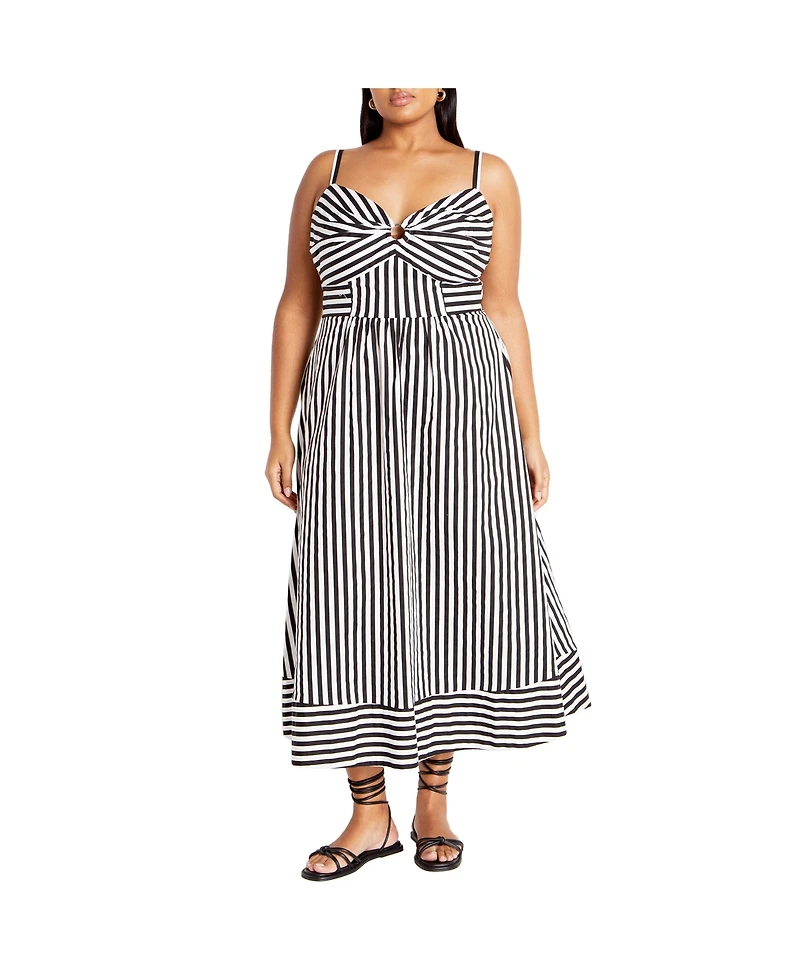 City Chic Plus Stripe Zaya Dress