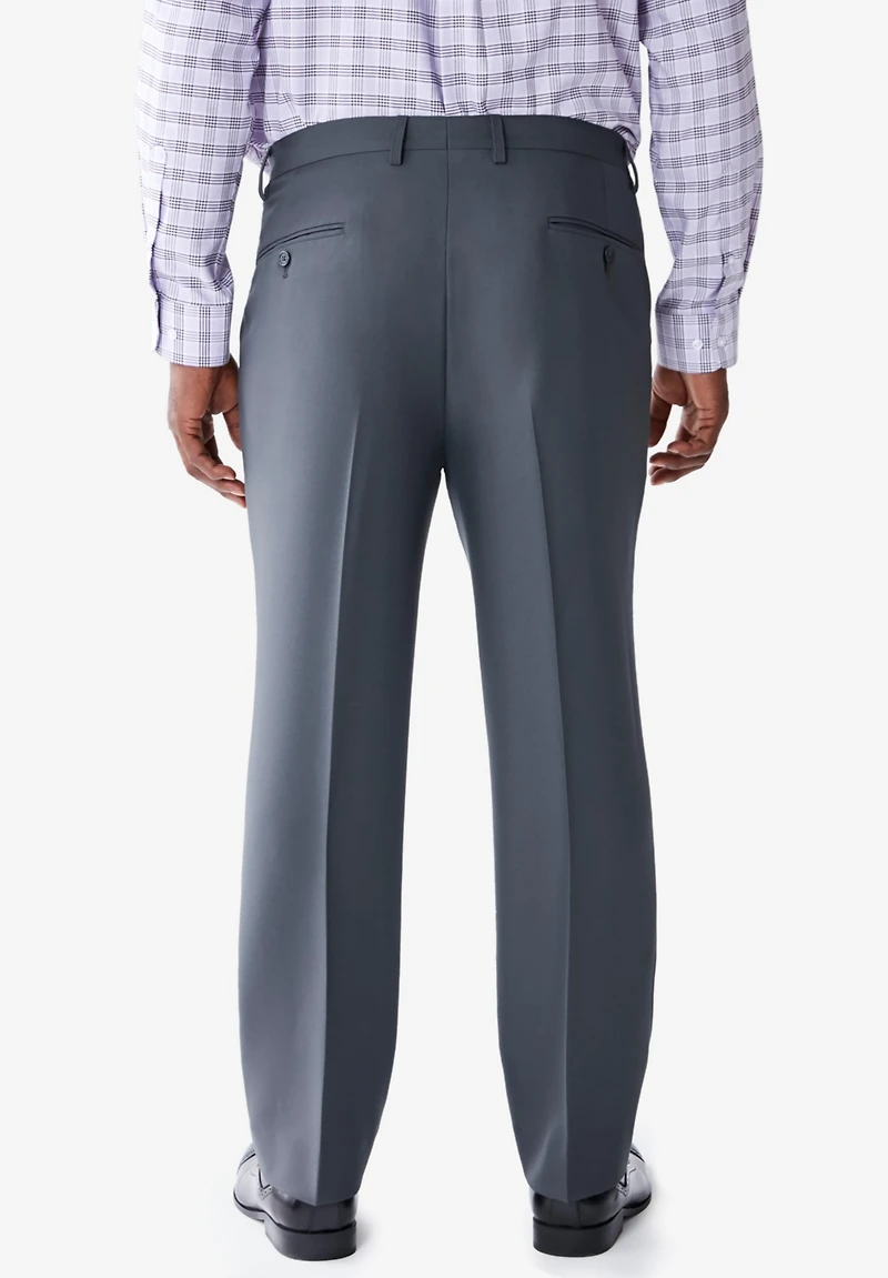 KingSize Big & Tall Easy Movement Pleat-Front Expandable Dress Pants