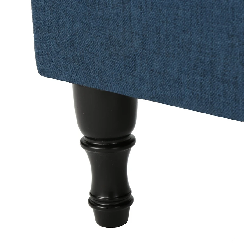 Streamdale Versatile Tufted Suede Ottoman with Storage and Stylish Legs