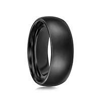 Metallo High Polished Tungsten Ring - Black Plated