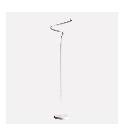Streamdale Matte White Curvilinear Floor Lamp