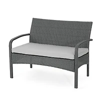 Streamdale Furniture Cordoba Brown Pe Rattan 4-Piece Outdoor Chat Set