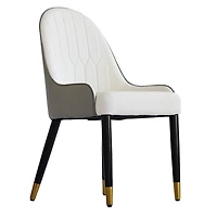 Simplie Fun Modern Upholstered Dining Chair with Space-Saving Design