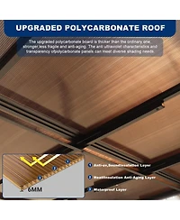 Streamdale Premium Wall-Mounted Lean-To Awning Durable, Versatile Outdoor Shelter