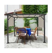 Slickblue 16' x 8' 2Pcs Universal Replacement Canopy for Pergola Structure Sun Awning