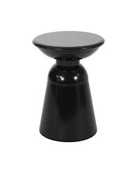 Chic Circular Side Table with Pedestal Base