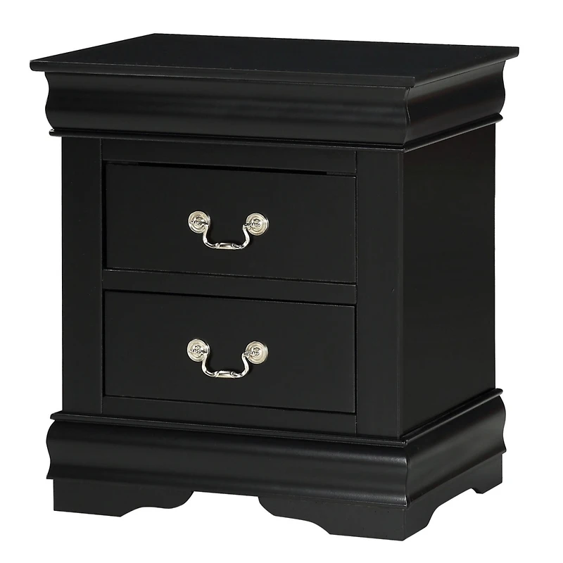 Simplie Fun Elegant Louis Philip Nightstand with Ample Storage