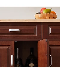 Streamdale Mobile Kitchen Island Cart With 2 drawers