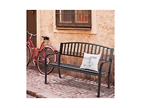 Slickblue 50 Inch Patio Garden Bench Loveseats for Outdoor