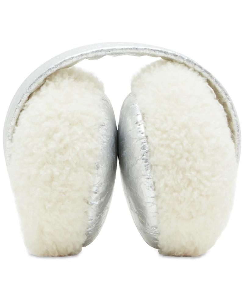 Steve Madden Women's Cozy Glitter Faux-Suede Earmuffs