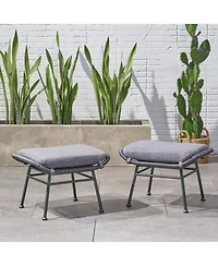 Streamdale Boho Rattan Ottoman Set Comfort & Style Outdoors