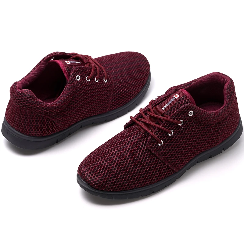 Alpine Swiss Men's Kilian Walking Shoes | Breathable Mesh Running Lightweight Fashion Sneakers Athletic Tennis Trainers