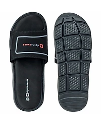 Alpine Swiss Men's Gabe Men Slide Sandals Shock-absorbing Foam Insole for Arch Support Adjustable Strap Athletic Anti-Slip Traction Eva O