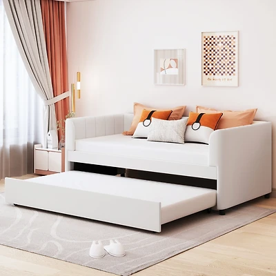 Streamdale Ergonomic Twin Daybed with Trundle