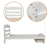 Streamdale Twin Storage Platform Bed Frame
