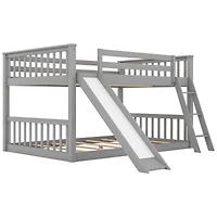 Streamdale Full Over Bunk Bed With Convertible Slide And Ladder