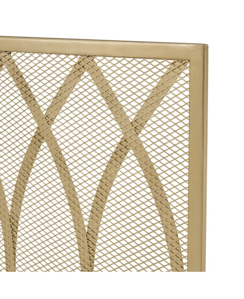 Streamdale Gold Overlap Fire Screen