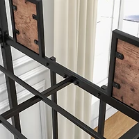 Streamdale Twin/Twin Metal Bunk Bed with Guardrail