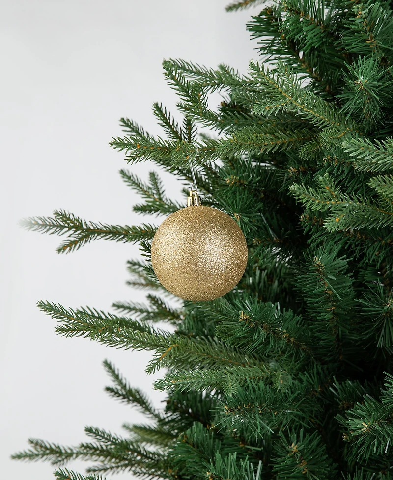 Glitzhome 160ct Christmas Elegant Silver Gold Deluxe Boxed Shatterproof Ornaments