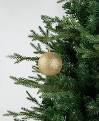 Glitzhome 160ct Christmas Elegant Silver Gold Deluxe Boxed Shatterproof Ornaments