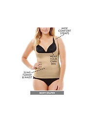 Secret Solutions Plus Power Shaper Firm Control Wear-Your-Own-Bra Tank