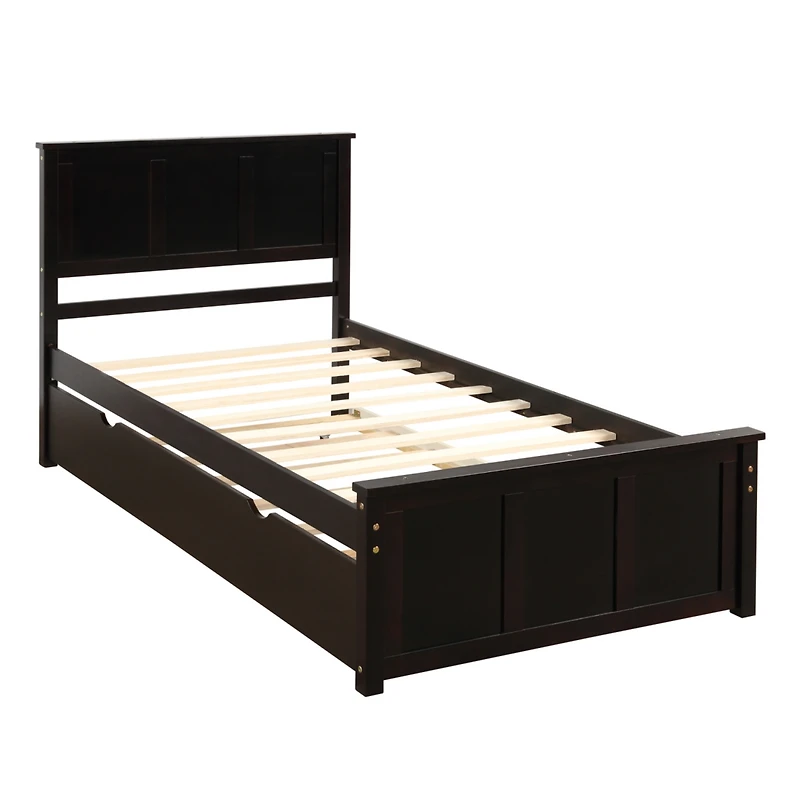 Streamdale Platform Bed With Twin Trundle, Frame