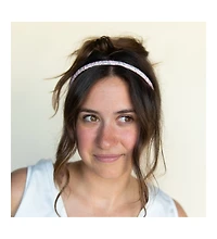 Women s Thin Floral Headband - Pink