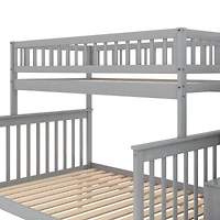 Streamdale Twin Over Full Bunk Bed With Trundle And Staircase