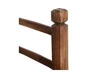 Slickblue 5' Wooden Garden Bridge Arc Stained Finish Footbridge Decorative