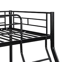 Simplie Fun Metal Bunk Bed Tf Black