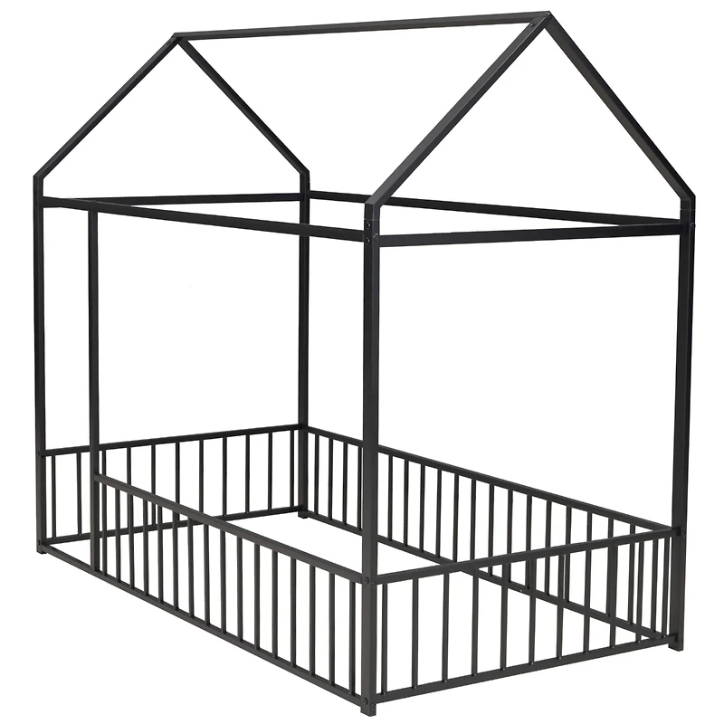 Streamdale Twin Metal Bed with Fence
